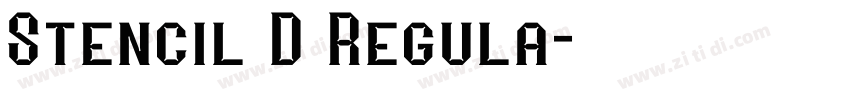 Stencil D Regula字体转换